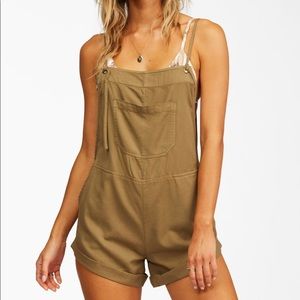 NWT Billabong Wild Pursuit Romper in Sage - Medium
